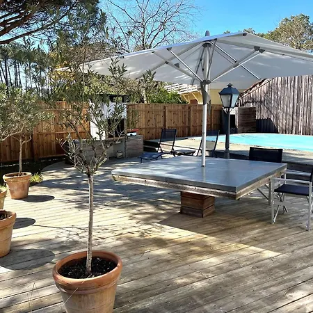 Plain-pied Avec Piscine Et Jardin Arbore A - Fr-1-736-59 * Lege-Cap-Ferret